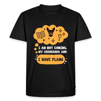 Dictons introvertis Chihuahua pour les introvertis - T-shirt Premium bio Homme - noir - Devant - Nico (187cm)