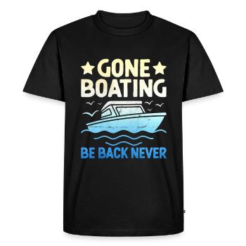 Gone Boating Be Back Never Pédalo - T-shirt Premium bio Homme - noir - Devant - Nico (187cm)