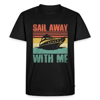 Bateau à pédales Naviguez avec moi - T-shirt Premium bio Homme - noir - Devant - Nico (187cm)