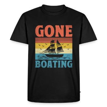 Pédalo Gone Boating - T-shirt Premium bio Homme - noir - Devant - Nico (187cm)