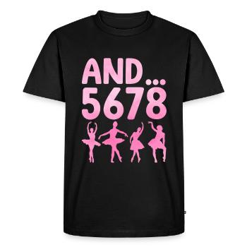 Et pour la chorégraphie du danseur dansant - T-shirt Premium bio Homme - noir - Devant - Nico (187cm)