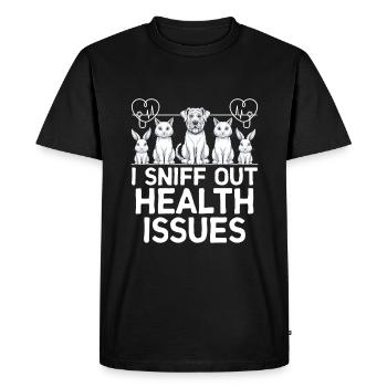 I Sniff Out Health Issues Verterinarian Animal - Men's Premium Organic T-Shirt - black - Front - Nico (187cm)