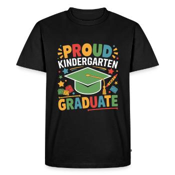 Proud Kindergarten Graduate School Teacher - Men's Premium Organic T-Shirt - black - Front - Nico (187cm)