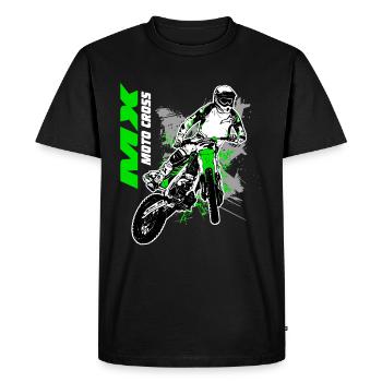 MotoCross - Supercross - MX - SX - FMX - T-shirt Premium bio Homme - noir - Devant - Nico (187cm)