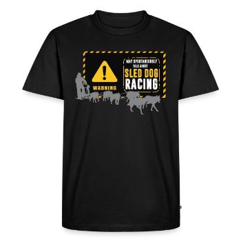 Chiens de traîneau et luge - T-shirt Premium bio Homme - noir - Devant - Nico (187cm)