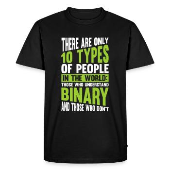 Not lazy In Debug Mode Algorithm Programming Code - Men's Premium Organic T-Shirt - black - Front - Nico (187cm)