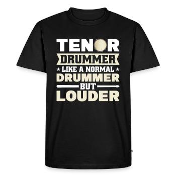 Percussion Tenor Drum Pad Marching Band Tenor Drum - Men's Premium Organic T-Shirt - black - Front - Nico (187cm)