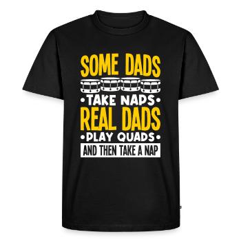 Marching Band Tenor Drum Dad Percussion Father - Men's Premium Organic T-Shirt - black - Front - Nico (187cm)