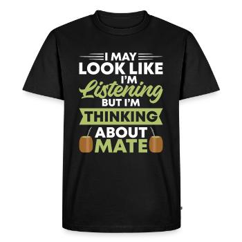 Yerba Mate Tea Argentinian Drink Yerba Mate - Men's Premium Organic T-Shirt - black - Front - Nico (187cm)