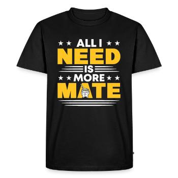 Yerba Mate Cup Argnetinian Drink Yerba Mate Tea - Men's Premium Organic T-Shirt - black - Front - Nico (187cm)