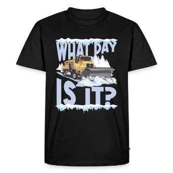 Conducteur de chasse-neige Essentials Conducteur de camion chasse-neige - T-shirt Premium bio Homme - noir - Devant - Nico (187cm)