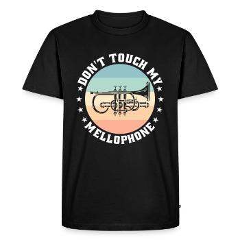 Mellophoniste Marching Band Amant Basse - T-shirt Premium bio Homme - noir - Devant - Nico (187cm)