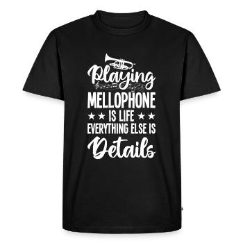 Mellophoniste Fanfare d’instruments de cuivres - T-shirt Premium bio Homme - noir - Devant - Nico (187cm)