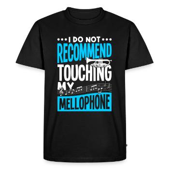 Mellophoniste Mellophoniste Cuivre - T-shirt Premium bio Homme - noir - Devant - Nico (187cm)