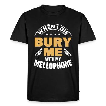 Mellophone Lover Marching Band Instrument - T-shirt Premium bio Homme - noir - Devant - Nico (187cm)