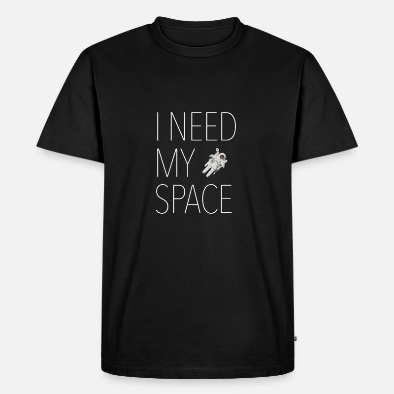 L'astronaute dans l'espace - T-shirt Premium bio Homme - noir