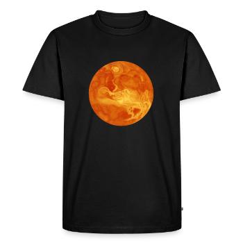 Vénus, planète de l'année 2018 - T-shirt Premium bio Homme - noir - Devant - Nico (187cm)