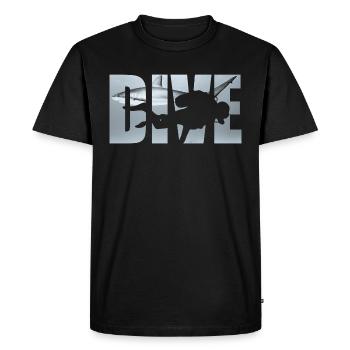 Dive Scuba Diving Shark Diving Shark diving - Men's Premium Organic T-Shirt - black - Front - Nico (187cm)
