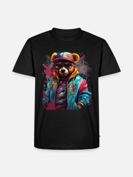 Teddy bear - Men's Premium Organic T-Shirt - black