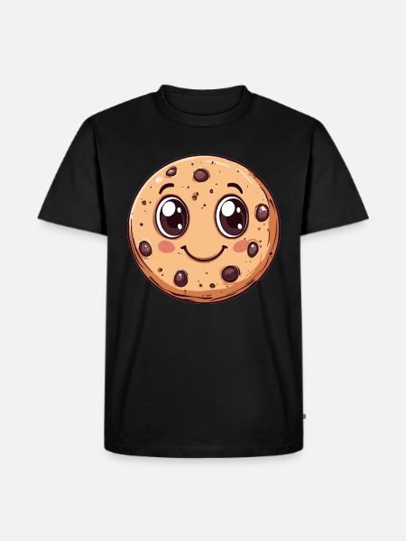 Cookie with googly eyes - Men's Premium Organic T-Shirt - black