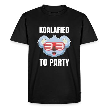 Koala Bear Party Funny Funny Celebrate Gift - T-shirt Premium bio Homme - noir - Devant - Nico (187cm)