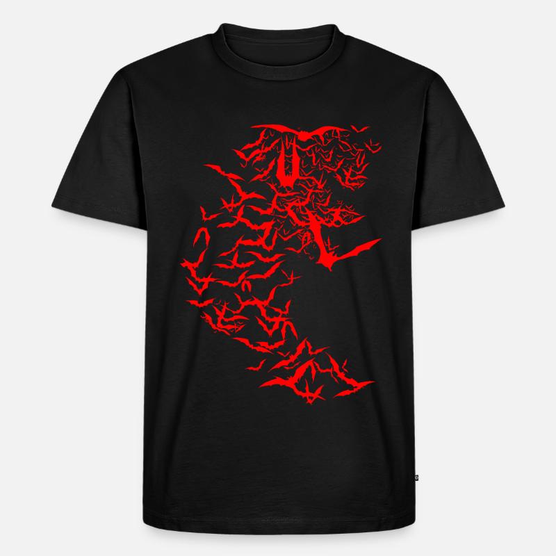 Fledermäuse - Männer Premium Bio T-Shirt - Schwarz