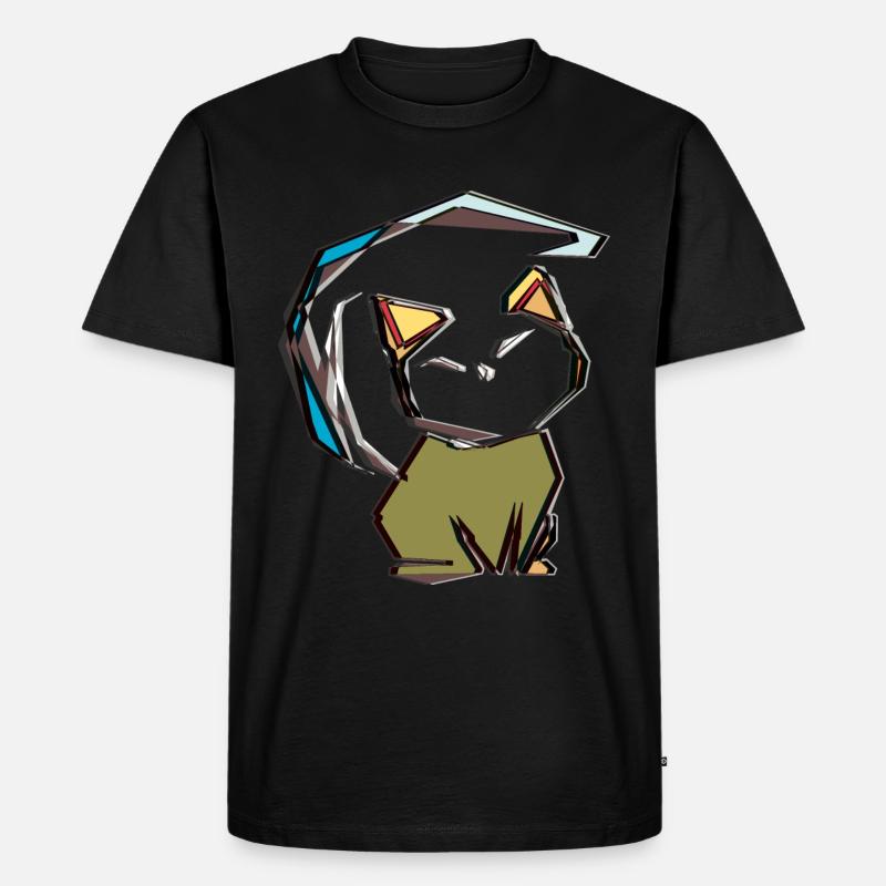 CAT TWENTY TWO - Männer Premium Bio T-Shirt - Schwarz