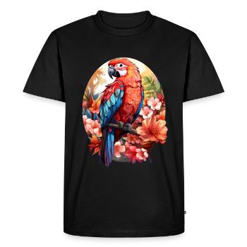 Parrot - Men's Premium Organic T-Shirt - black - Front - Nico (187cm)