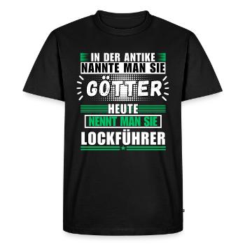 Gods in Antiquity. Today's Lure Guide - Men's Premium Organic T-Shirt - black - Front - Nico (187cm)