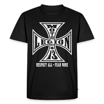 Moto Legion - T-shirt Premium bio Homme - noir - Devant - Nico (187cm)