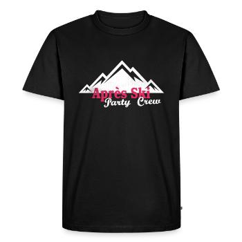 Après ski équipe de femmes de fêtes shirts chalets team - T-shirt Premium bio Homme - noir - Devant - Nico (187cm)