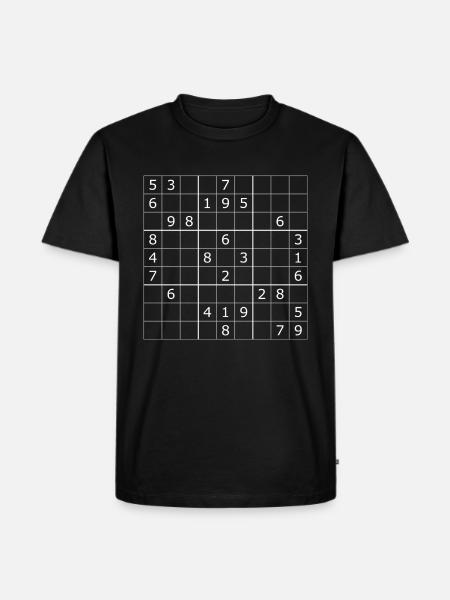 Sudoku - Men's Premium Organic T-Shirt - black