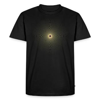 Gothique - soleil noir / Schwarze Sonne - T-shirt Premium bio Homme - noir - Devant - Nico (187cm)