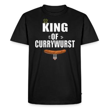 King of Currywurst Koenig der Currywurst - Men's Premium Organic T-Shirt - black - Front - Nico (187cm)