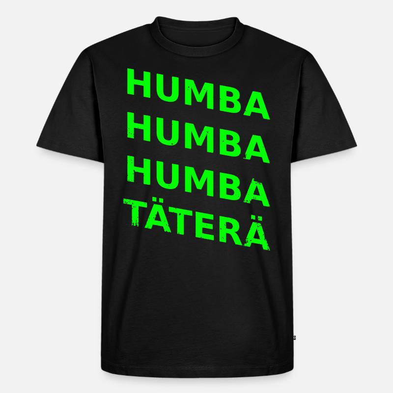 humba humba täterä vector - Männer Premium Bio T-Shirt - Schwarz