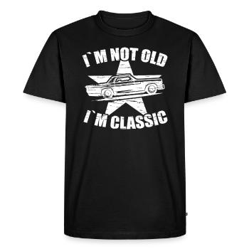 Je ne suis pas vieux Je suis Classic Cars Papa Grand-père - T-shirt Premium bio Homme - noir - Devant - Nico (187cm)