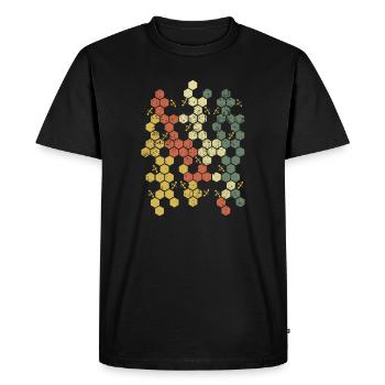 Beekeeper Beekeeper Beehive Beehive Bees - Men's Premium Organic T-Shirt - black - Front - Nico (187cm)