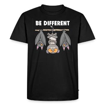 Koboldmaki Bat Conte de fées être différent - T-shirt Premium bio Homme - noir - Devant - Nico (187cm)