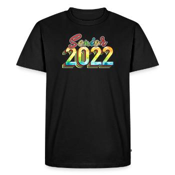 Classe de fin d’études Senior 2022 - T-shirt Premium bio Homme - noir - Devant - Nico (187cm)