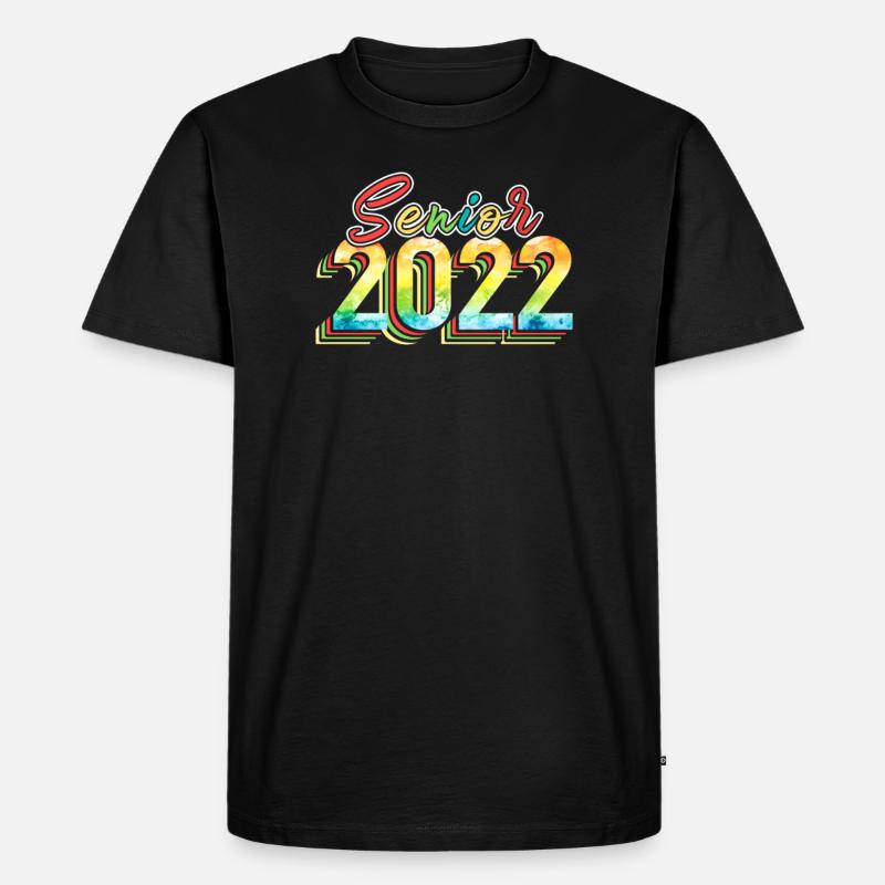 Senior 2022 Graduation Class - Männer Premium Bio T-Shirt - Schwarz