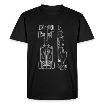Racing Car Gift idea - T-shirt Premium bio Homme - noir - Devant - Nico (187cm)