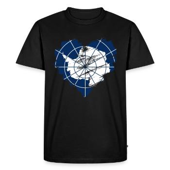 Antarctique - T-shirt Premium bio Homme - noir - Devant - Nico (187cm)