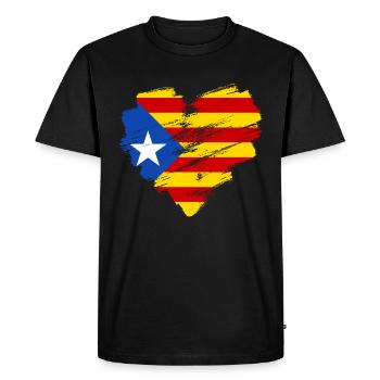 Catalogne - T-shirt Premium bio Homme - noir - Devant - Nico (187cm)