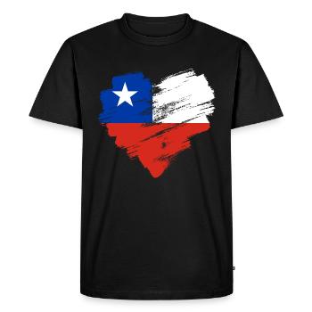 Chile - Men's Premium Organic T-Shirt - black - Front - Nico (187cm)