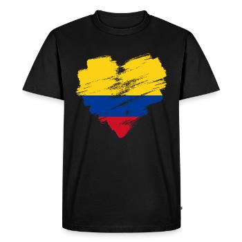 Colombie - T-shirt Premium bio Homme - noir - Devant - Nico (187cm)