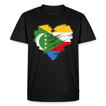 Comores - T-shirt Premium bio Homme - noir - Devant - Nico (187cm)