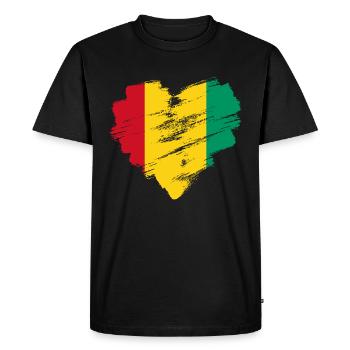 Guinea - Men's Premium Organic T-Shirt - black - Front - Nico (187cm)