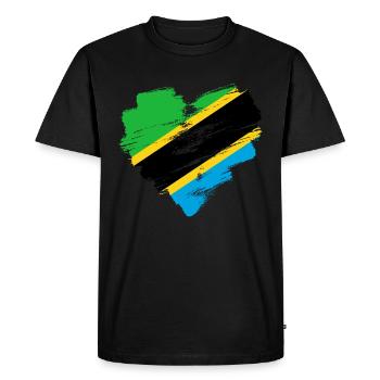 Tanzania - Men's Premium Organic T-Shirt - black - Front - Nico (187cm)