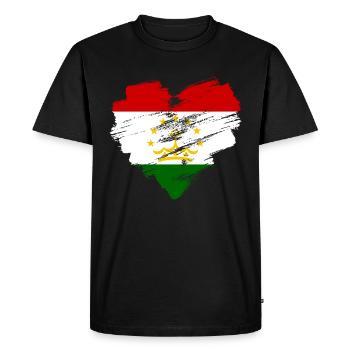Tajikistan - Men's Premium Organic T-Shirt - black - Front - Nico (187cm)