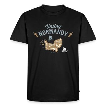 United Normandy - T-shirt Premium bio Homme - noir - Devant - Nico (187cm)